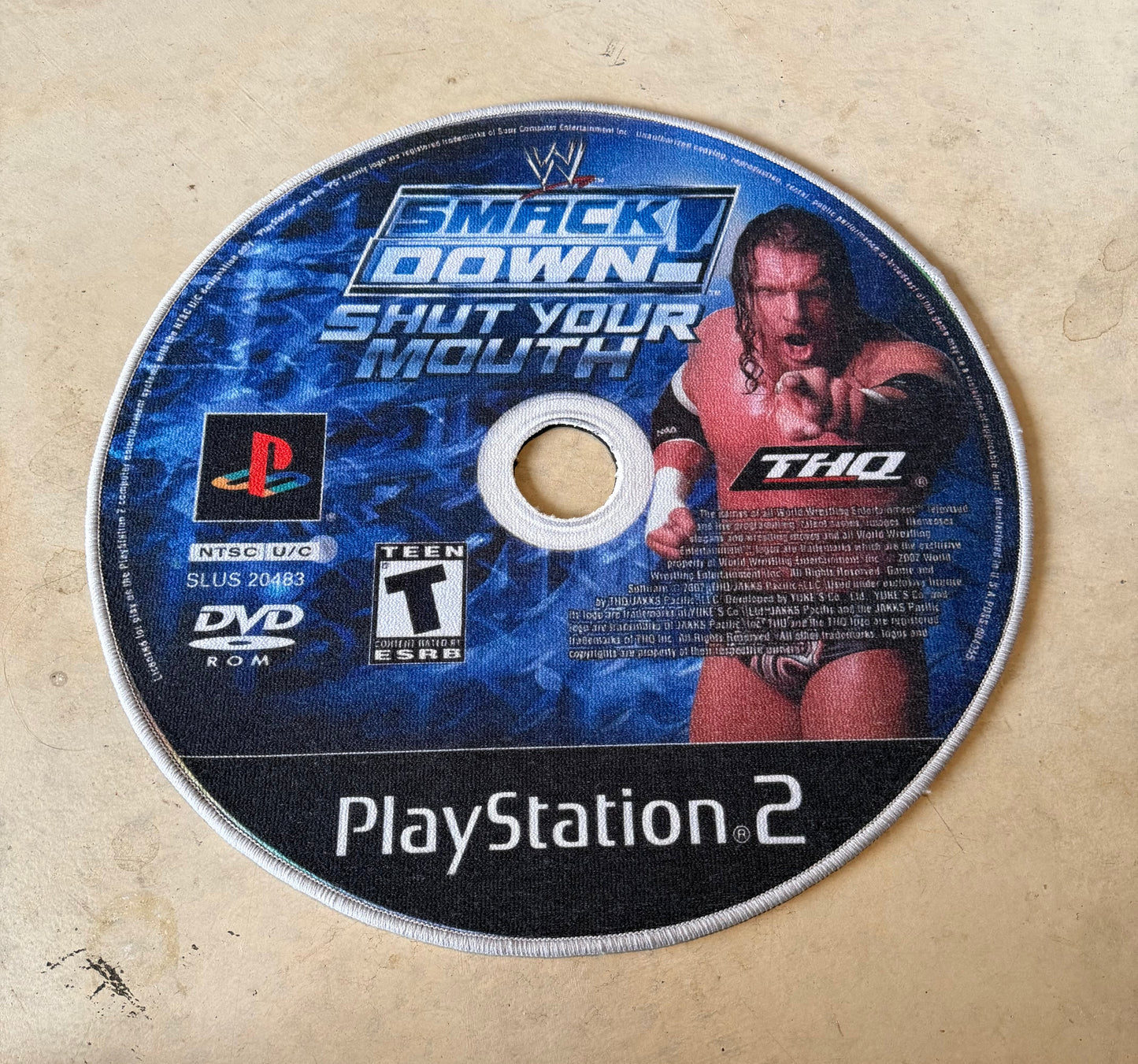 SMACKDOWN SHUT YOUR MOUTH RUG