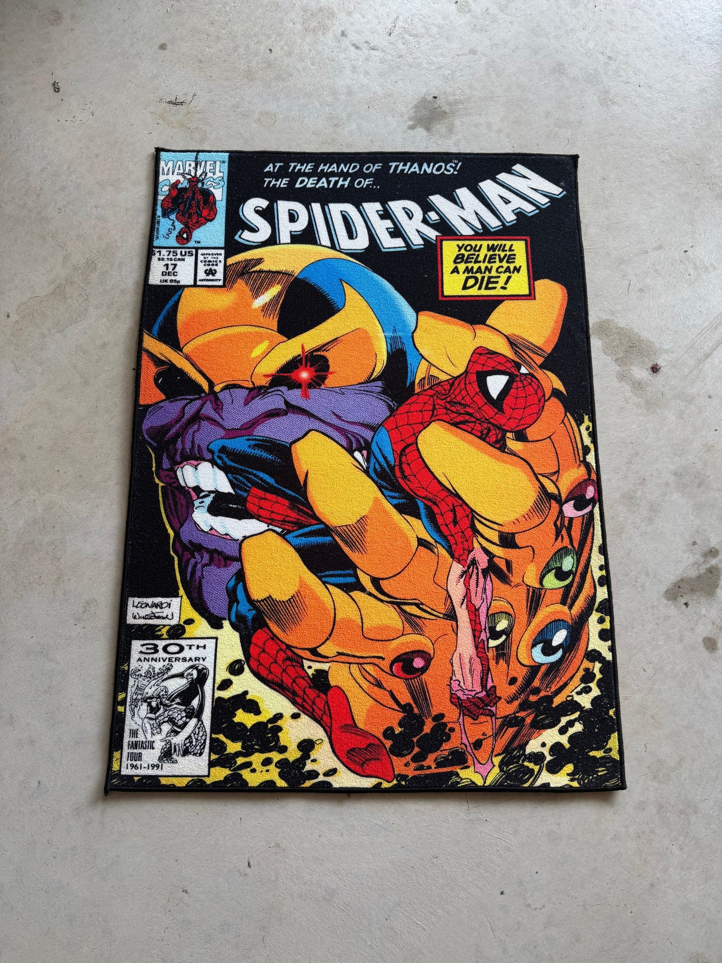 THANOS KILLS SPIDER-MAN RUG