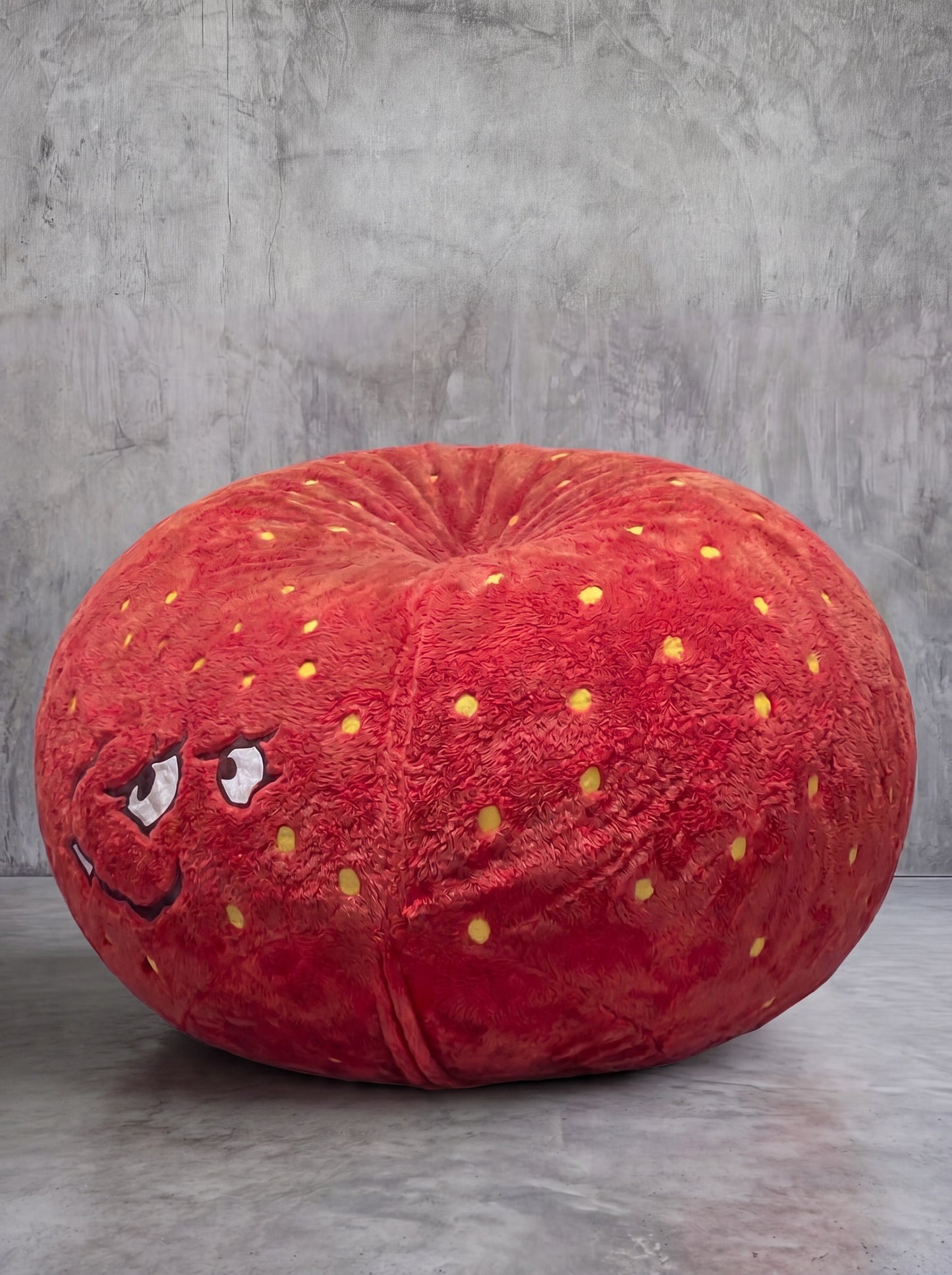 Meatwad bean bag — side view