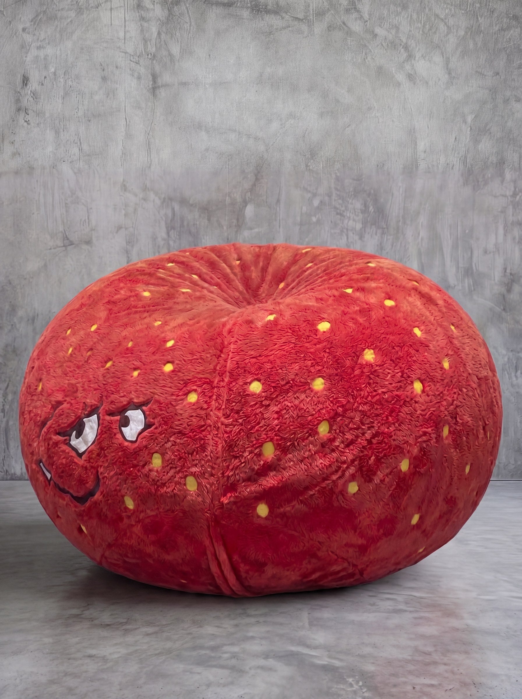 Meatwad bean bag — side view