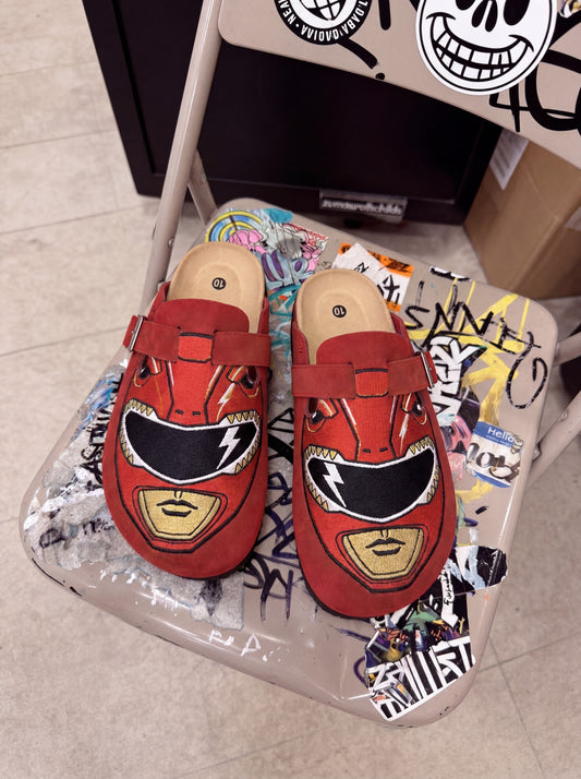 Red Power Ranger clogs